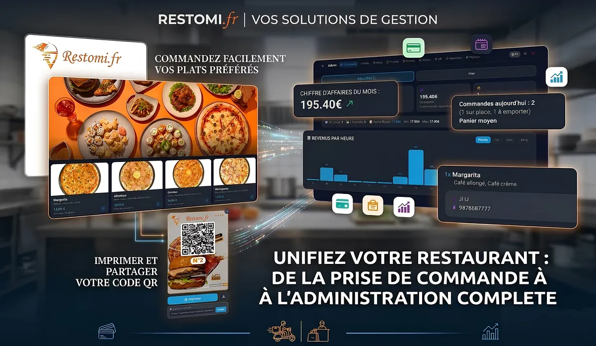 Site de commande, QR code et back-office