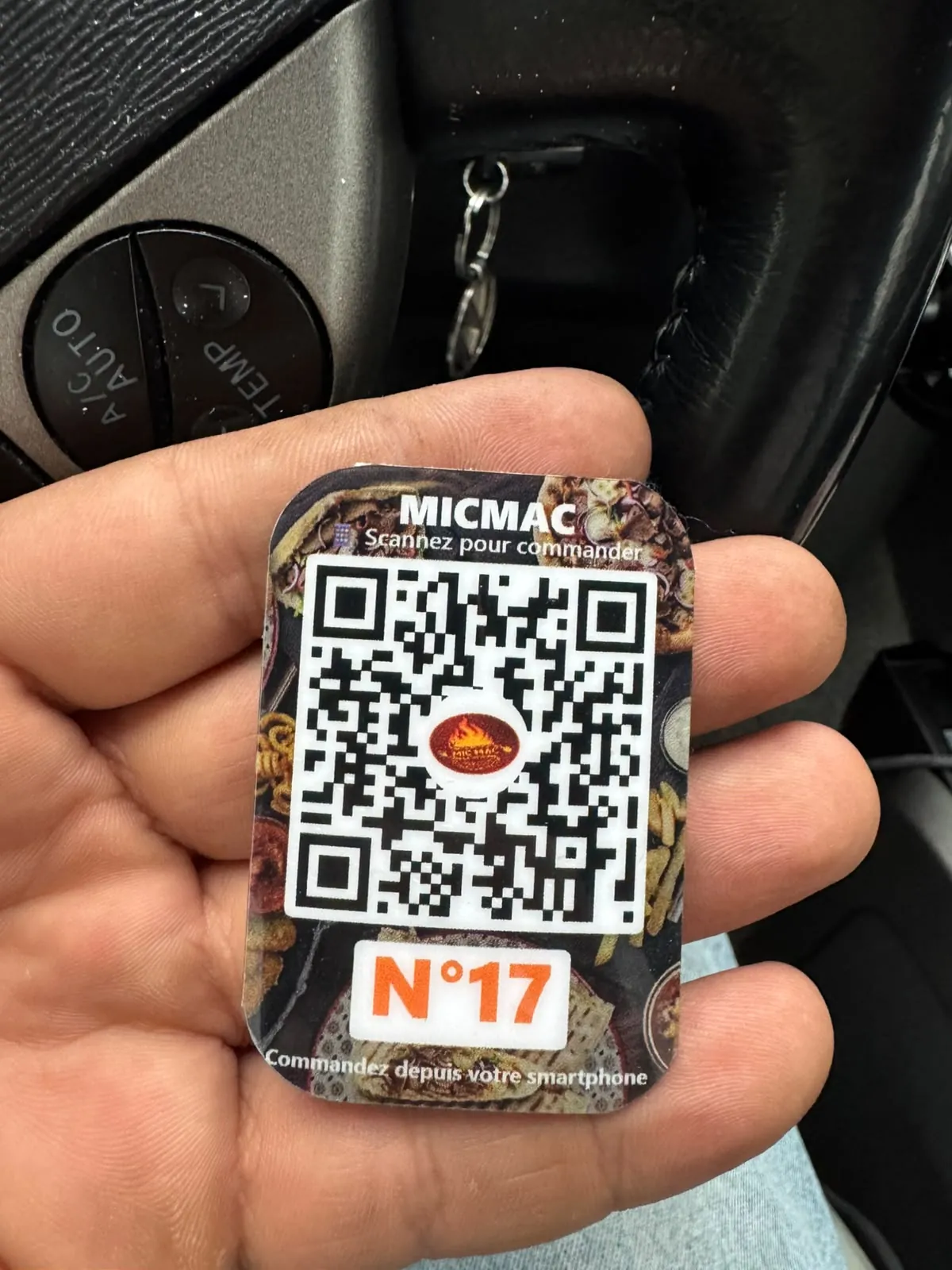 QR code de table — MICMAC